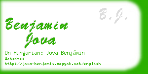 benjamin jova business card