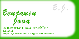benjamin jova business card